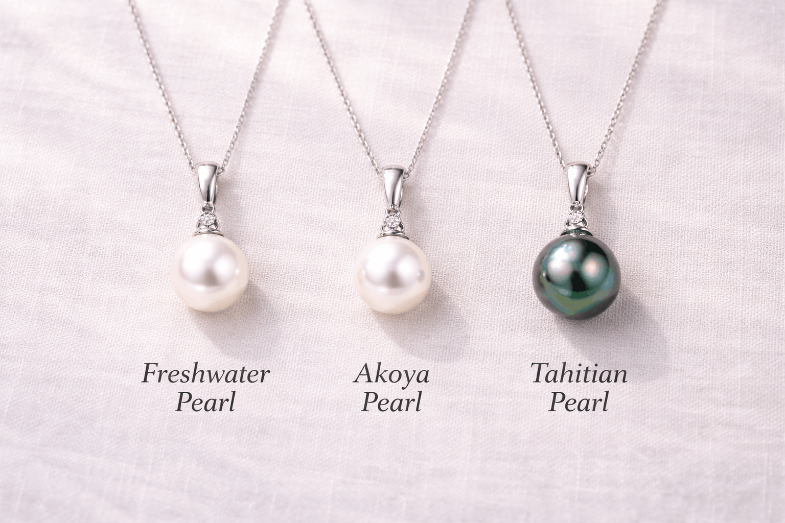 02. Pearl Types for Pendant Necklaces
