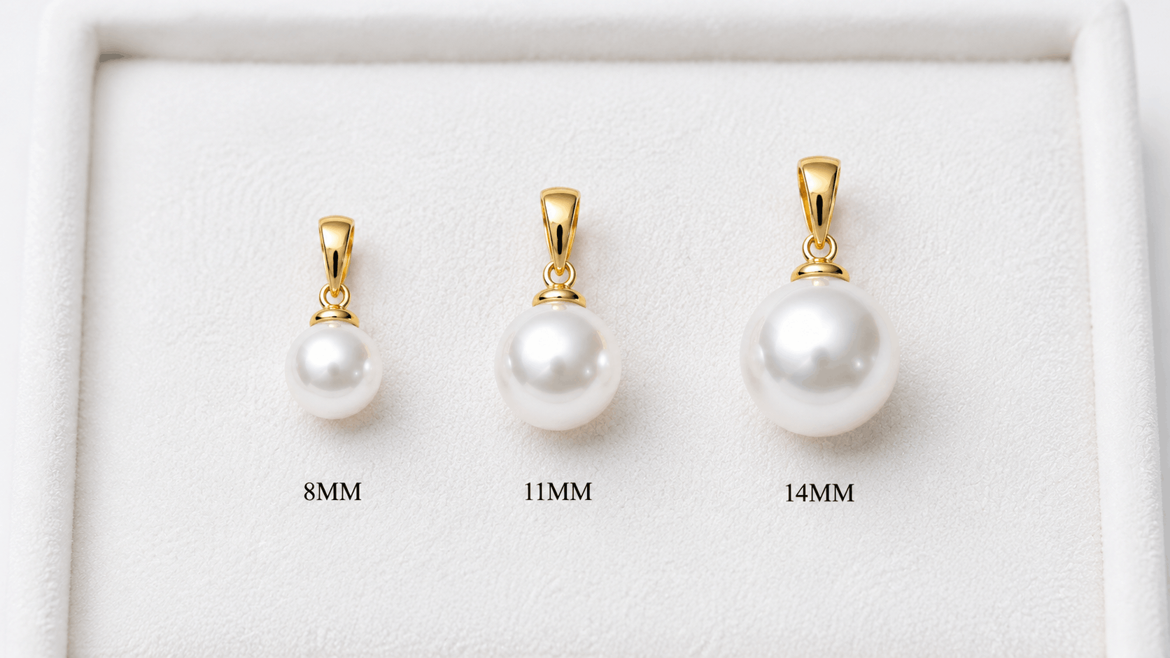 02. قلادة freshwater cultured pearl — الأحجام وما تعنيه