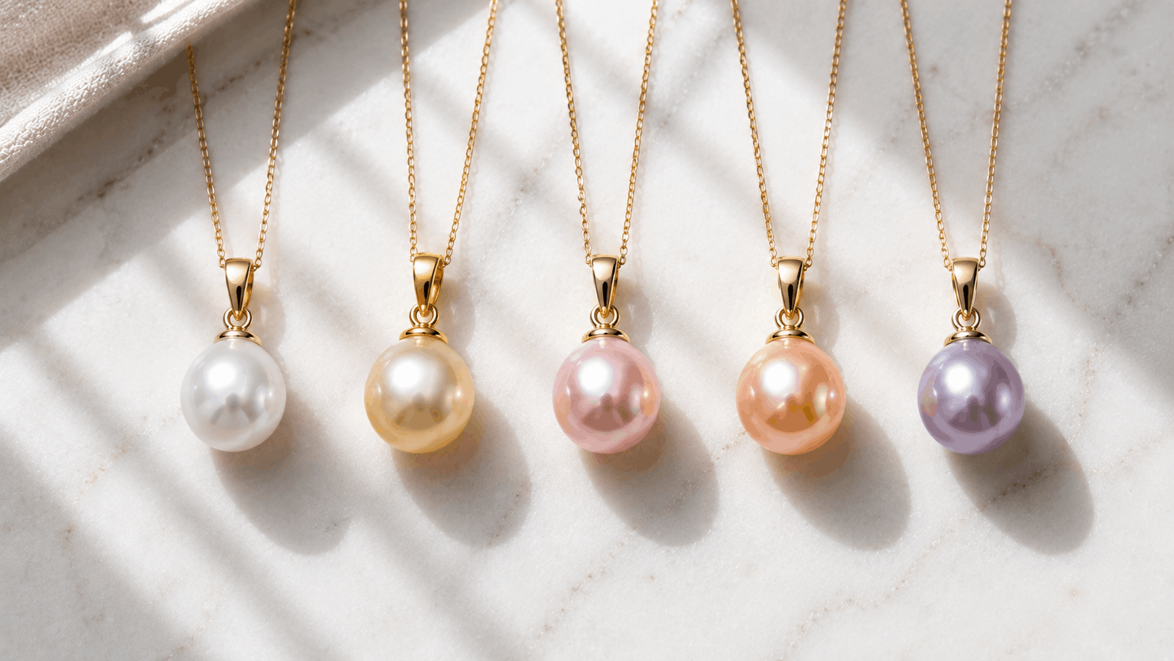 04. ألوان قلادات freshwater pearl — مطابقة لون البشرة